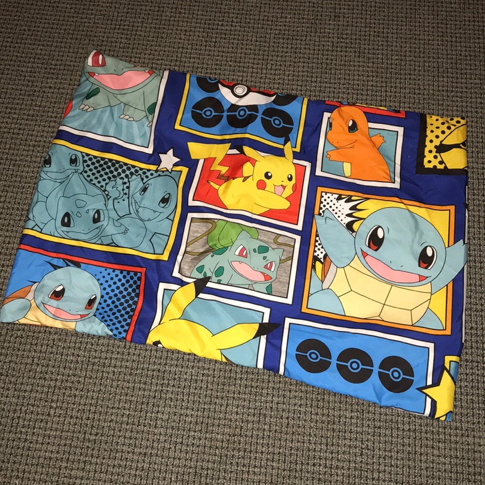 Pokemon Pikachu & Friends‎ Pillowcase - Blue Multi